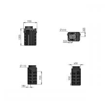 Olie - en benzine afscheider zonder bypass PSDC 1.5 DN110 