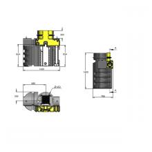 Olie - en benzine afscheider met bypass PSDC 3 DN160 BYPASS 