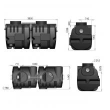 Olie - en benzine afscheider zonder bypass PSDC 50 DN315 