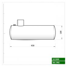 Dubbelwandige mazouttank UG 5000 ondergronds Dubbelwandige mazouttank UG 5000 ondergronds